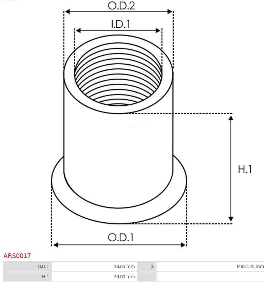 AS-PL ARS0017 - Repair Kit, alternator www.autospares.lv