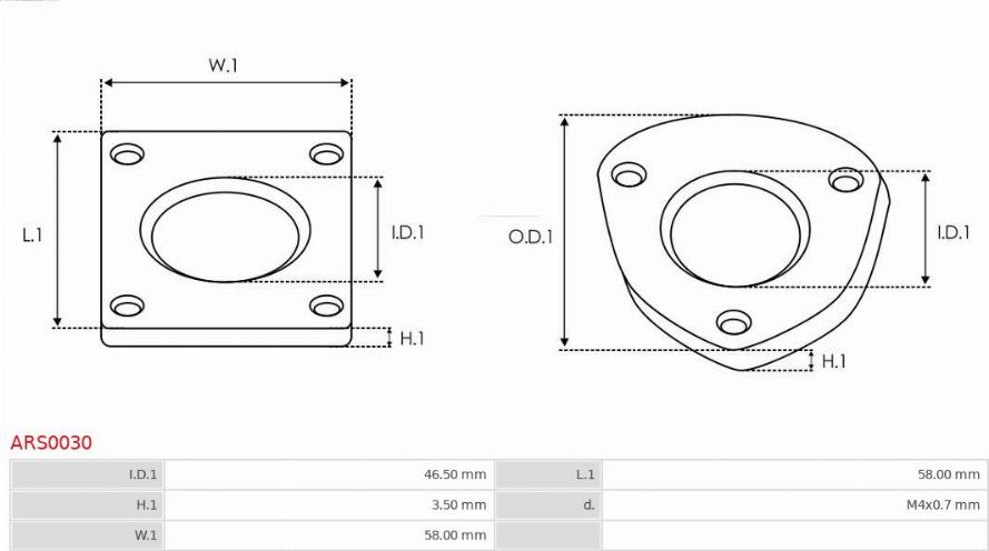 AS-PL ARS0030 - Remkomplekts, Ģenerators www.autospares.lv