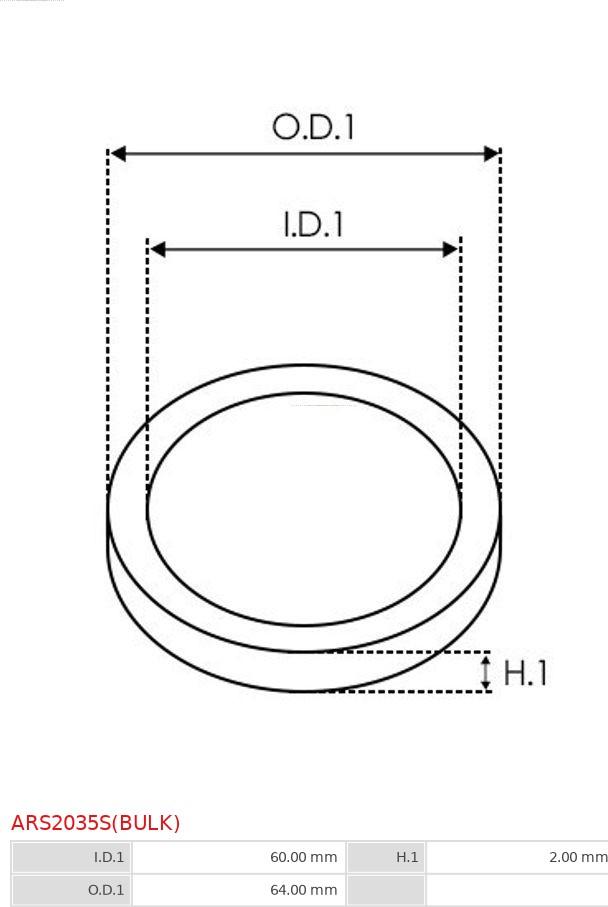 AS-PL ARS2035S(BULK) - Remkomplekts, Ģenerators www.autospares.lv