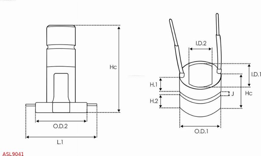 AS-PL ASL9041 - Kolektora gredzens, Ģenerators www.autospares.lv