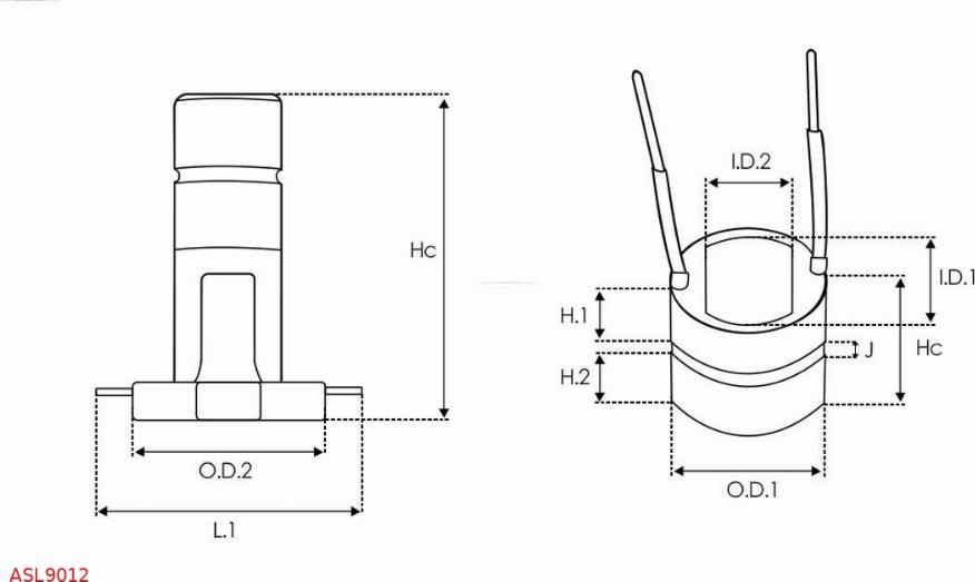 AS-PL ASL9012 - Kolektora gredzens, Ģenerators www.autospares.lv