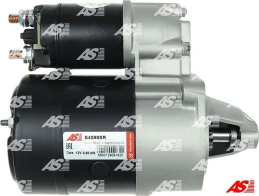 AS-PL S4068SR - Starteris www.autospares.lv