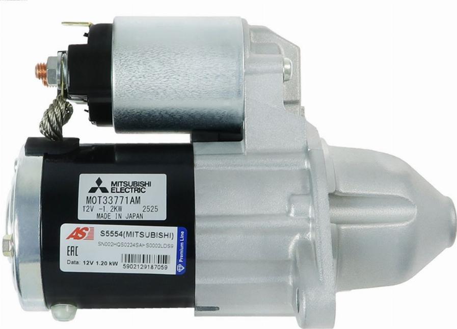 AS-PL S5554(MITSUBISHI) - Starteris www.autospares.lv