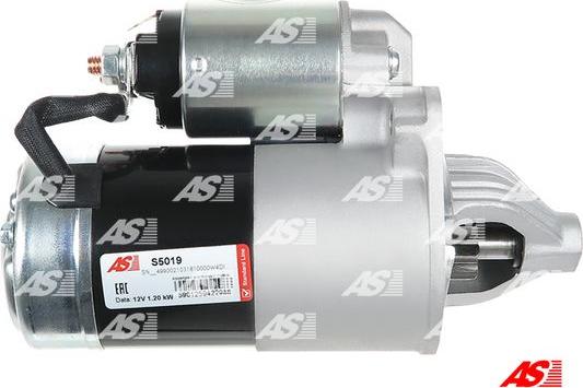 AS-PL S5019 - Стартер www.autospares.lv