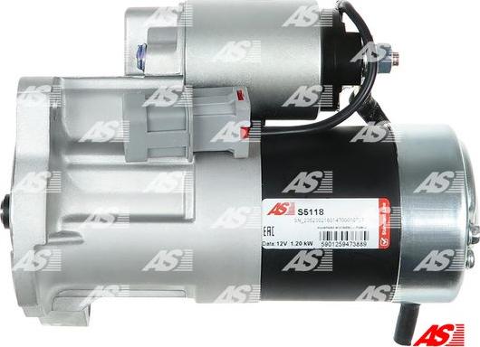 AS-PL S5118 - Starteris www.autospares.lv