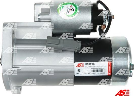 AS-PL S5352S - Starteris www.autospares.lv