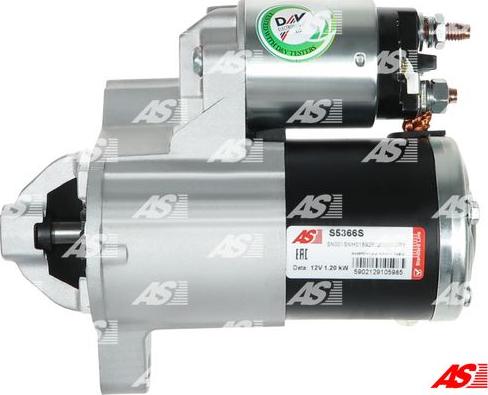 AS-PL S5366S - Starteris www.autospares.lv