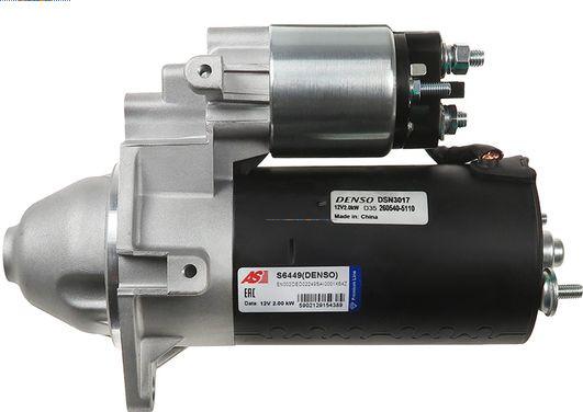 AS-PL S6449(DENSO) - Starteris www.autospares.lv