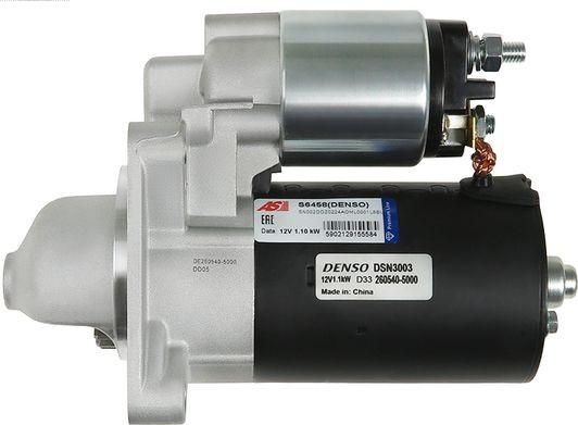 AS-PL S6458(DENSO) - Starteris www.autospares.lv