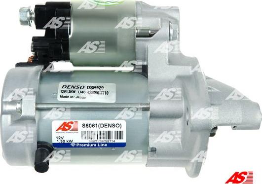 AS-PL S6061(DENSO) - Starteris www.autospares.lv