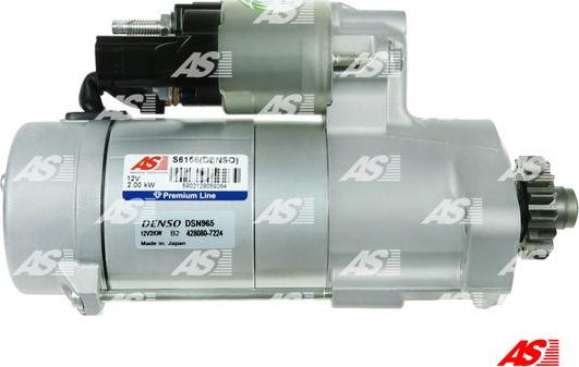 AS-PL S6156(DENSO) - Starteris www.autospares.lv