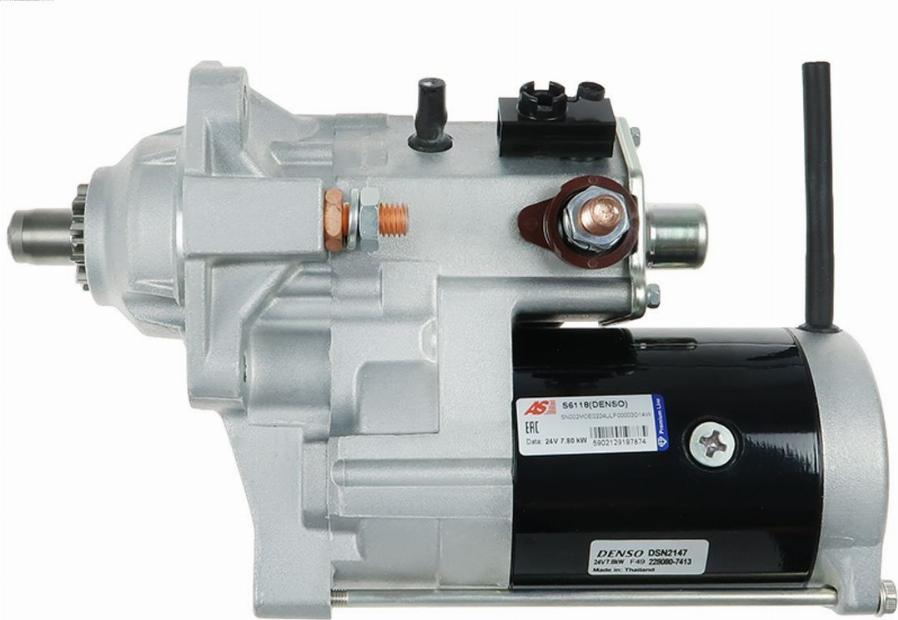 AS-PL S6118(DENSO) - Starteris www.autospares.lv