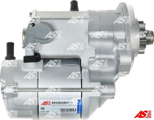 AS-PL S6329(DENSO) - Starteris www.autospares.lv