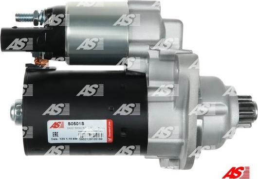 AS-PL S0501S - Стартер www.autospares.lv