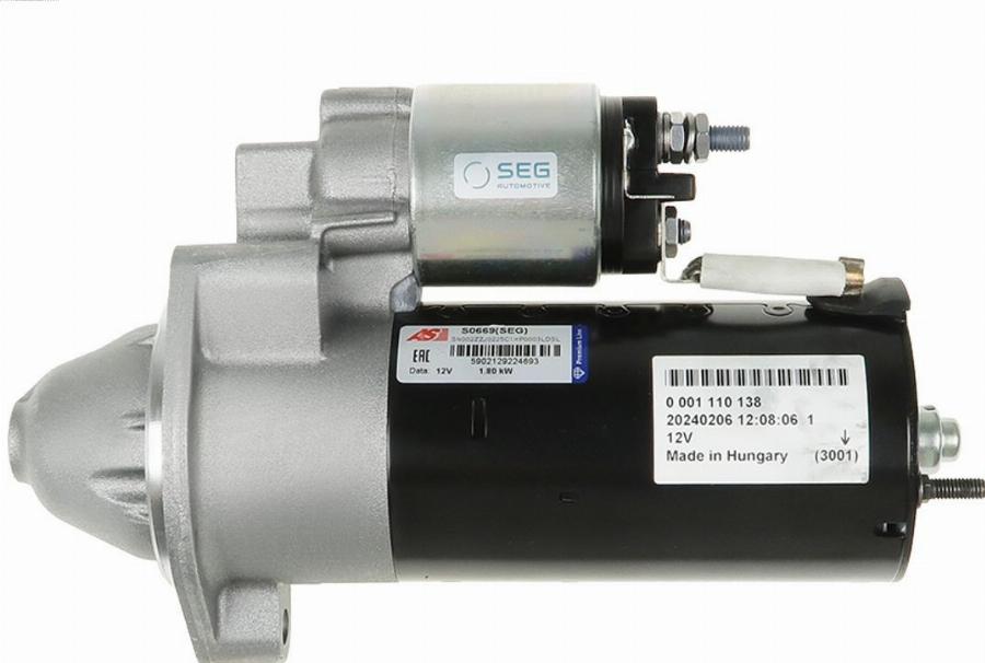 AS-PL S0669(SEG) - Starteris www.autospares.lv