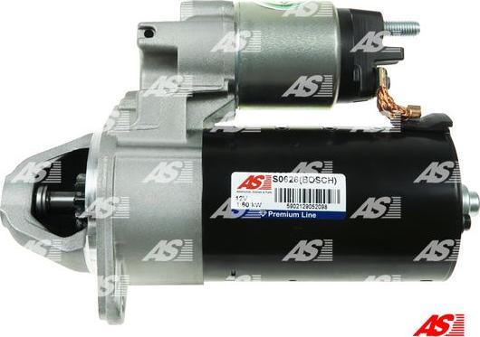 AS-PL S0626(BOSCH) - Starteris www.autospares.lv