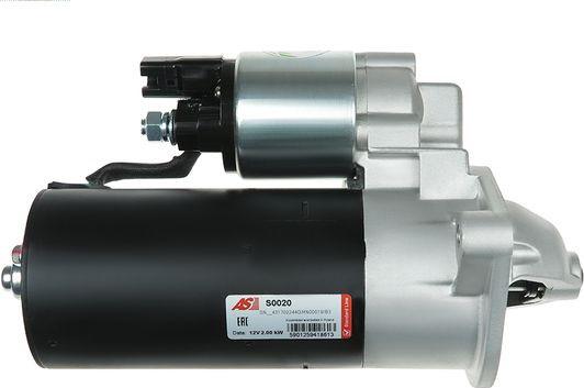 AS-PL S0020 - Стартер www.autospares.lv