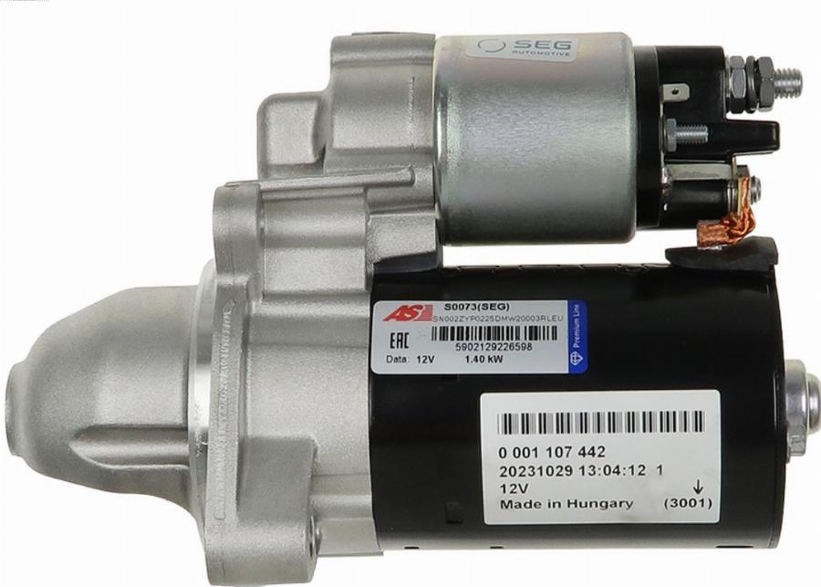 AS-PL S0073(SEG) - Starteris www.autospares.lv