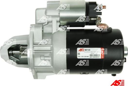 AS-PL S0143 - Стартер www.autospares.lv