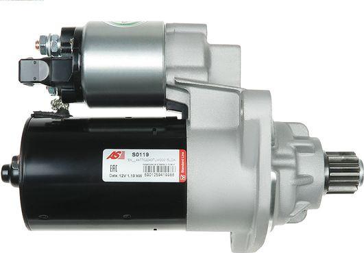 AS-PL S0119 - Starter www.autospares.lv