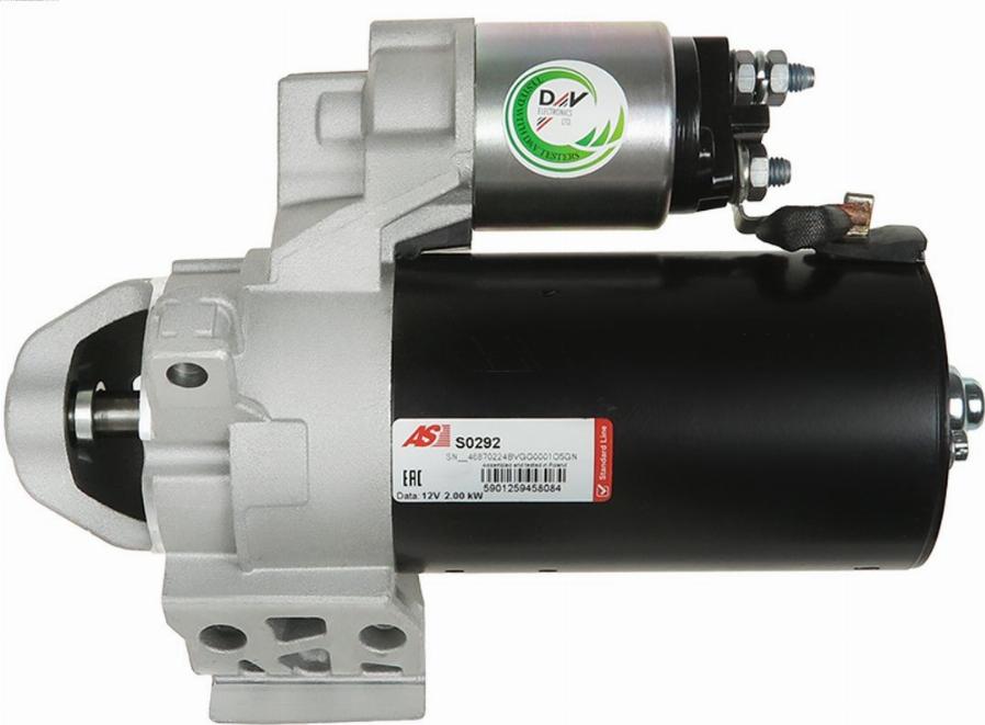 AS-PL S0292 - Стартер www.autospares.lv