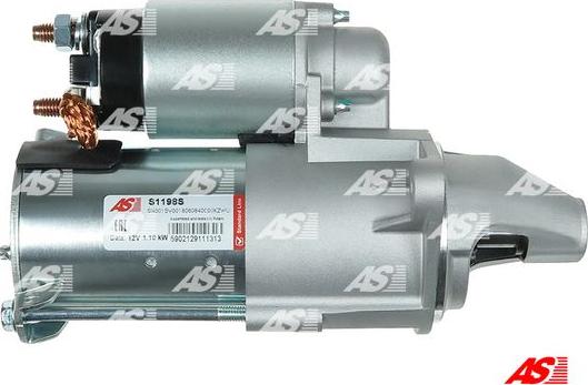 AS-PL S1198S - Starteris www.autospares.lv