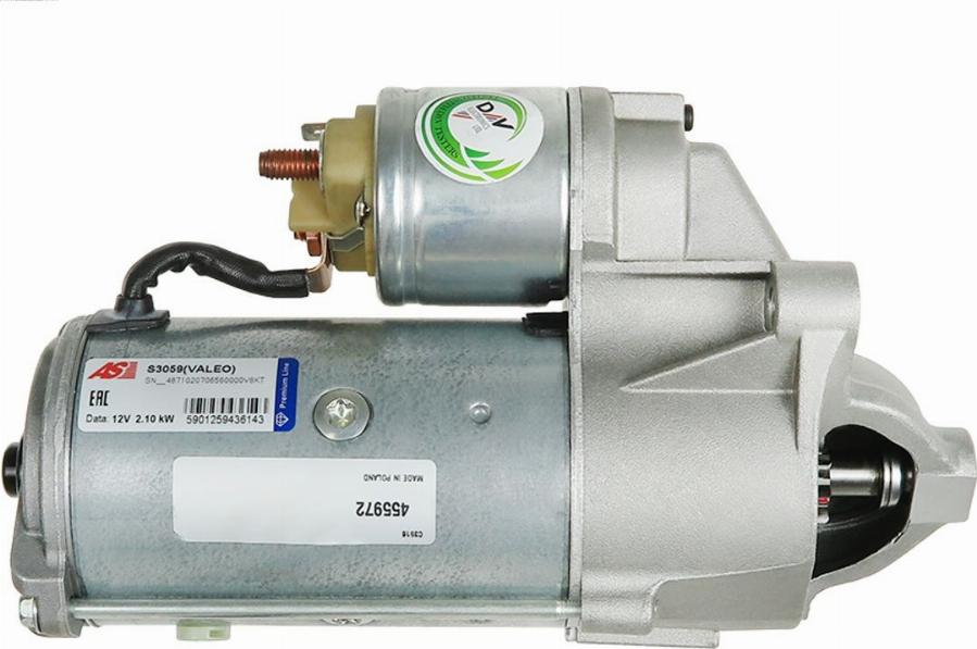 AS-PL S3059(VALEO) - Starteris www.autospares.lv