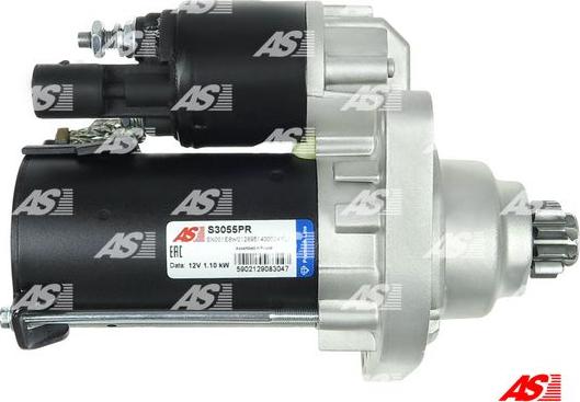 AS-PL S3055PR - Starteris www.autospares.lv