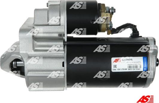 AS-PL S3001PR - Starteris www.autospares.lv