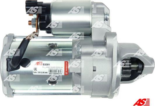 AS-PL S3081 - Starteris www.autospares.lv