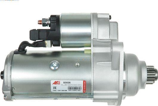 AS-PL S3025 - Стартер www.autospares.lv