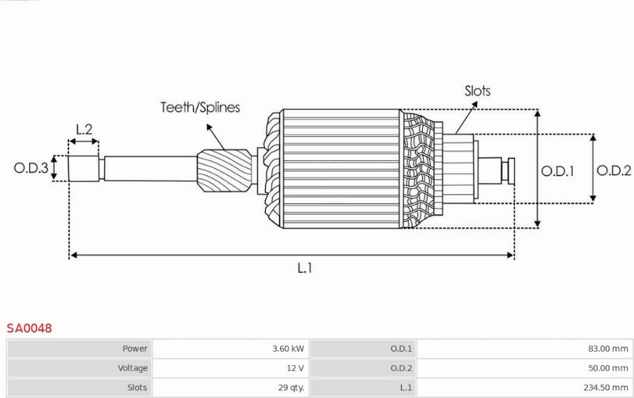 AS-PL SA0048 - Enkurs, Starteris www.autospares.lv