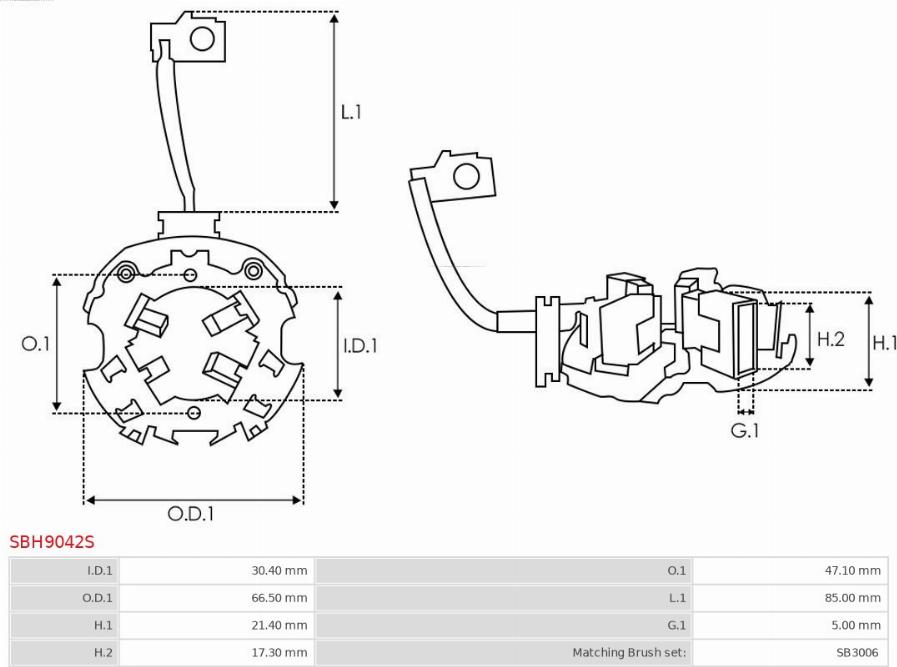 AS-PL SBH9042S - Kronšteins, Ogļu sukas www.autospares.lv