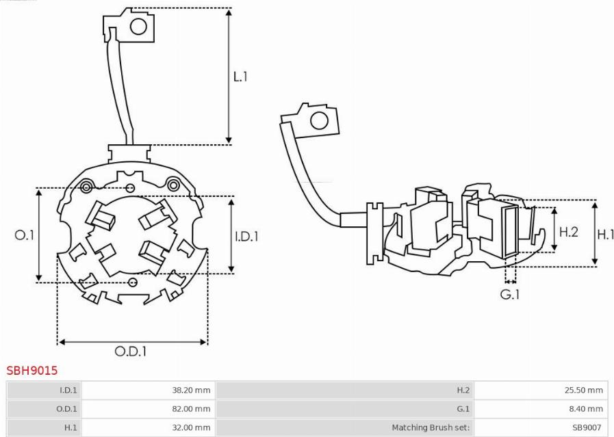 AS-PL SBH9015 - Kronšteins, Ogļu sukas autospares.lv