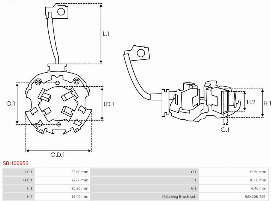 AS-PL SBH0095S - Kronšteins, Ogļu sukas www.autospares.lv