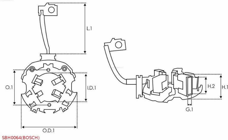 AS-PL SBH0064(BOSCH) - Kronšteins, Ogļu sukas www.autospares.lv