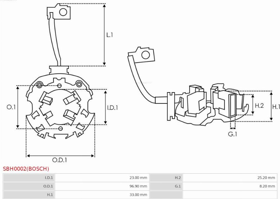 AS-PL SBH0002(BOSCH) - Kronšteins, Ogļu sukas www.autospares.lv