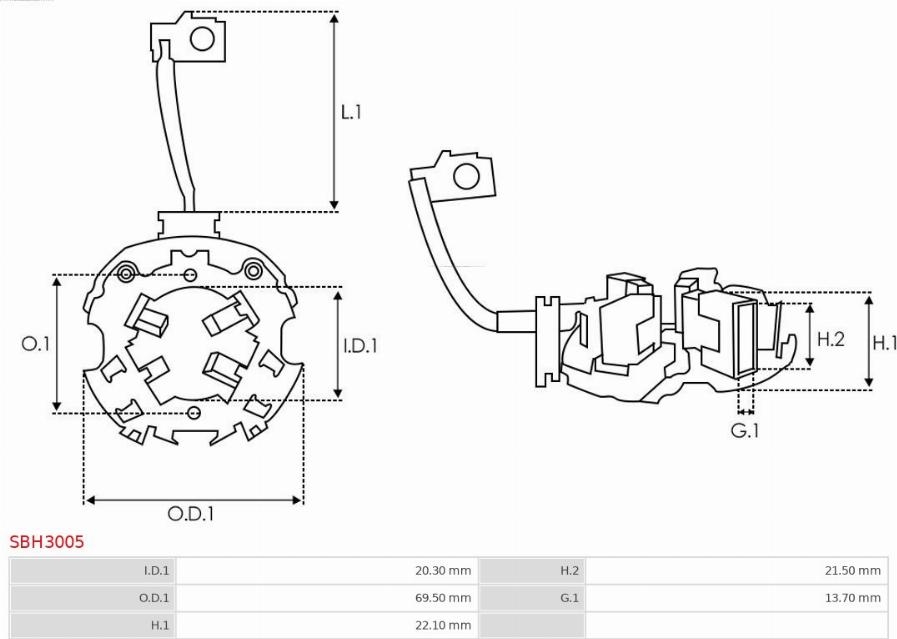 AS-PL SBH3005 - Kronšteins, Ogļu sukas www.autospares.lv