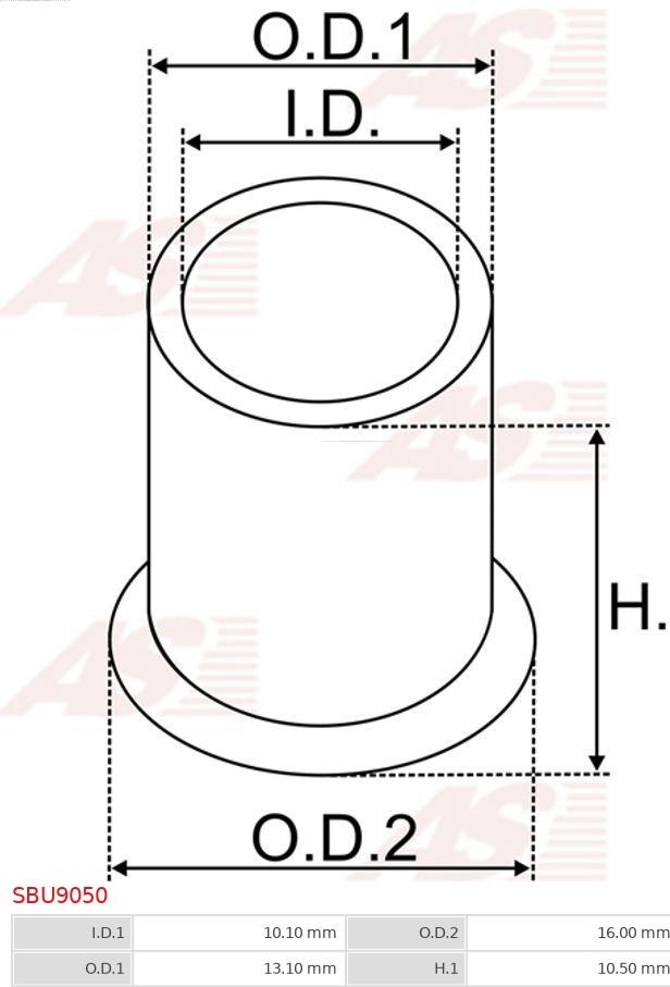 AS-PL SBU9050 - Bukse, Startera vārpsta www.autospares.lv