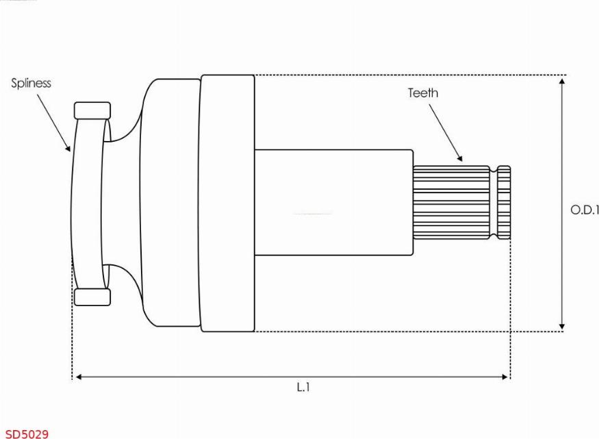 AS-PL SD5029 - Zobrats, Starteris www.autospares.lv