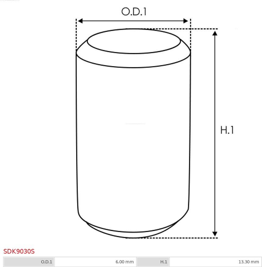 AS-PL SDK9030S - Remkomplekts, Starteris www.autospares.lv