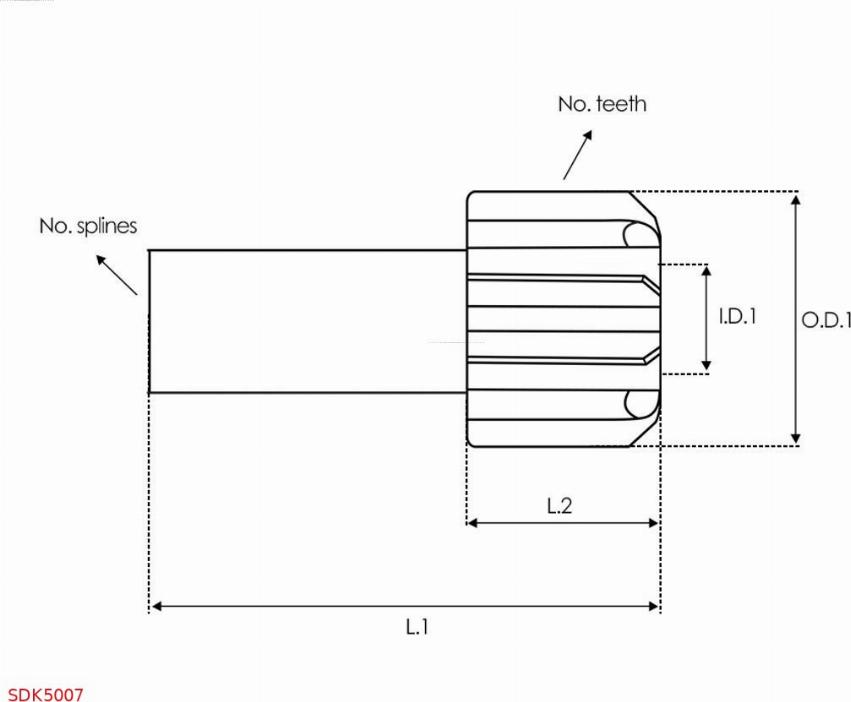 AS-PL SDK5007 - Remkomplekts, Starteris www.autospares.lv