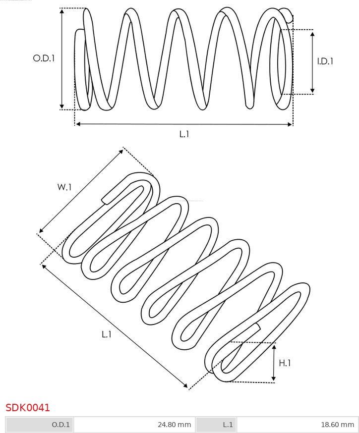 AS-PL SDK0041 - Remkomplekts, Starteris www.autospares.lv