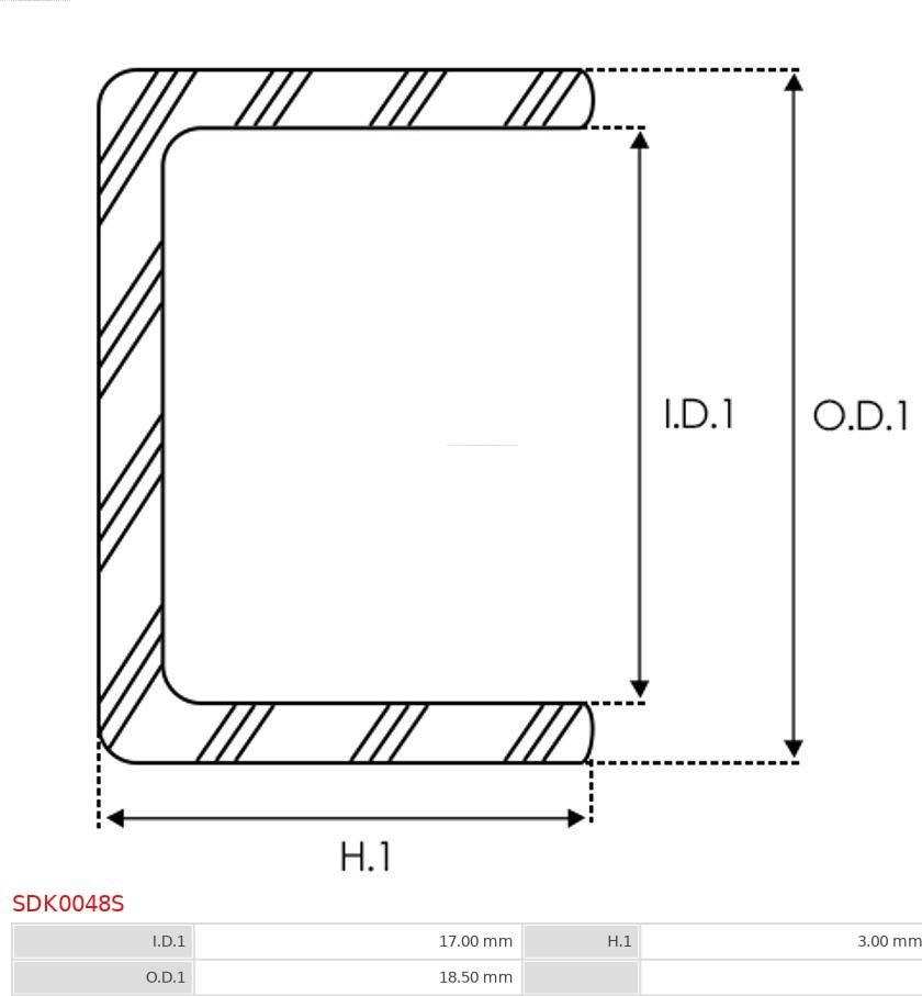 AS-PL SDK0048S - Remkomplekts, Starteris www.autospares.lv