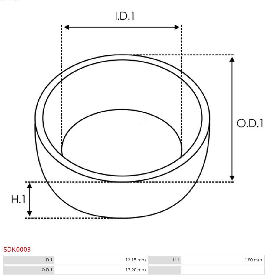 AS-PL SDK0003 - Remkomplekts, Starteris www.autospares.lv