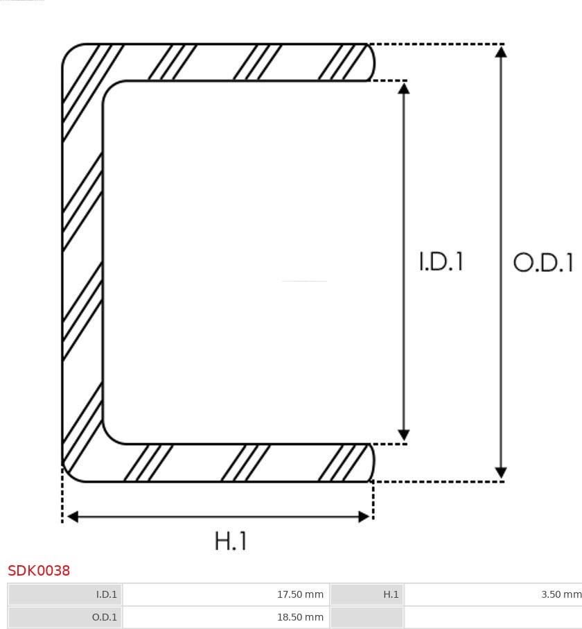 AS-PL SDK0038 - Remkomplekts, Starteris www.autospares.lv