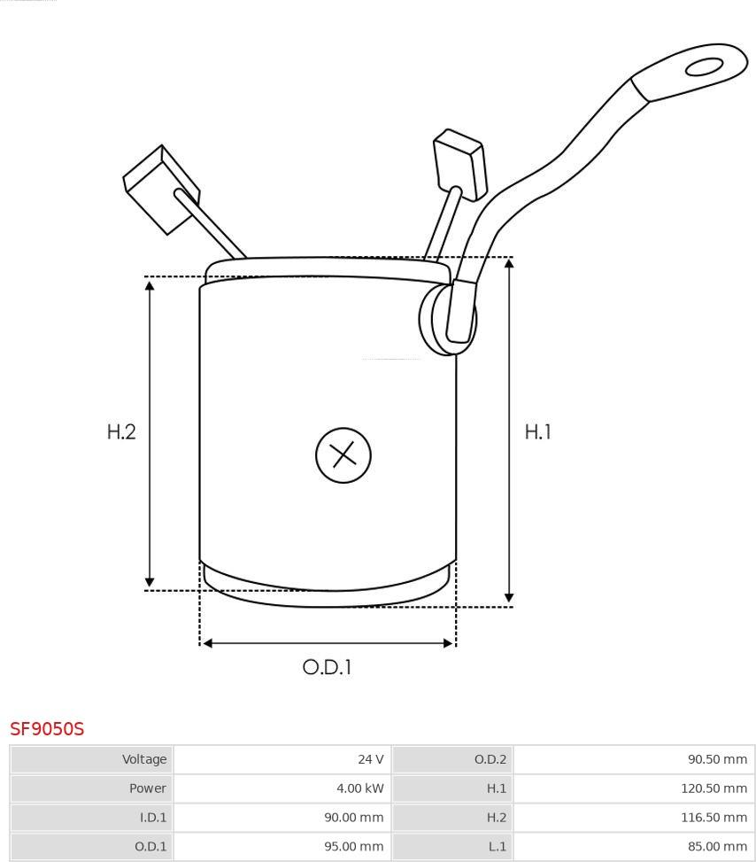 AS-PL SF9050S - Ierosmes tinums, Starteris www.autospares.lv