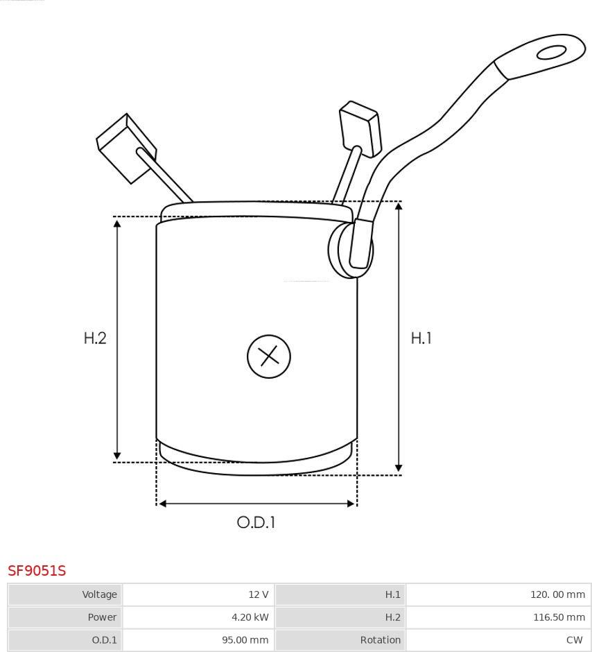 AS-PL SF9051S - Ierosmes tinums, Starteris www.autospares.lv