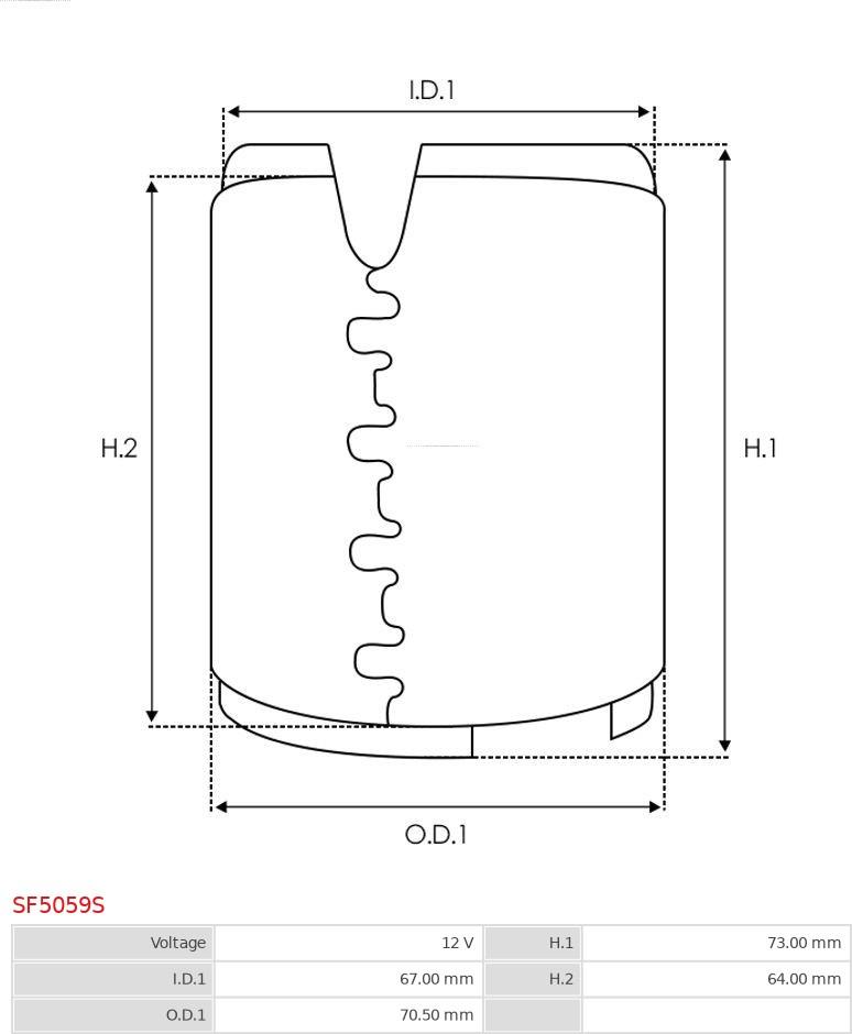 AS-PL SF5059S - Ierosmes tinums, Starteris www.autospares.lv