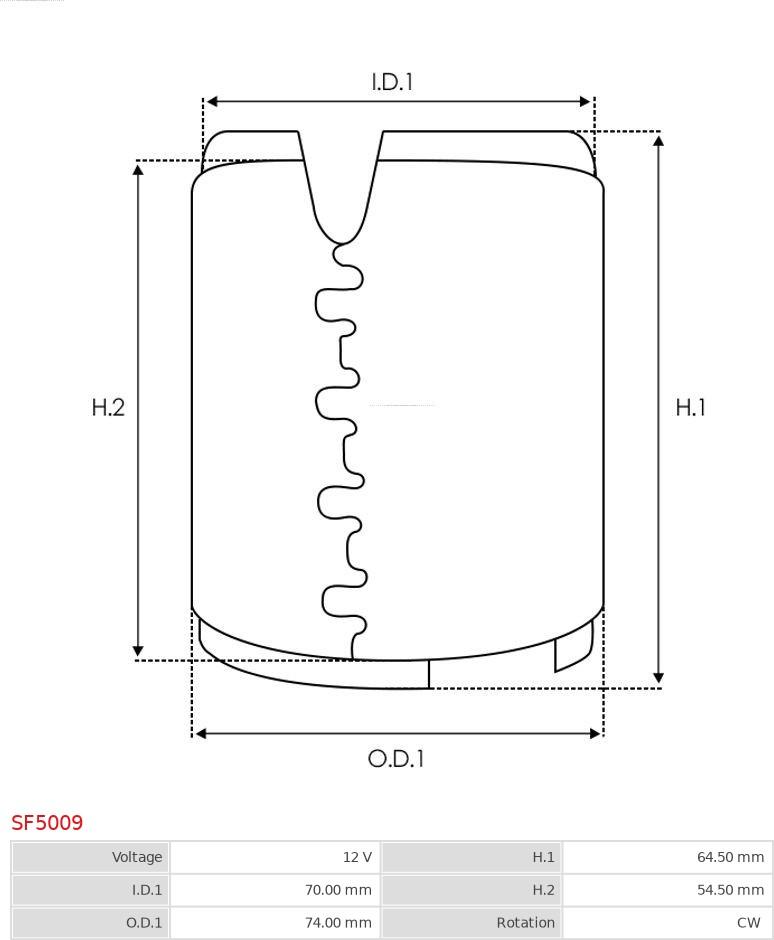 AS-PL SF5009 - Ierosmes tinums, Starteris www.autospares.lv